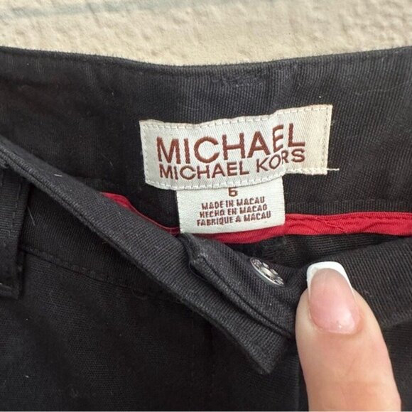 Michael Michael Kors Black WideLeg Pants Sz 6 Womens Career Comfort - Picture 8 of 11